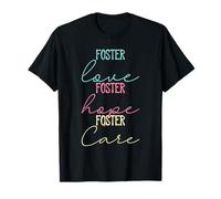 Foster Care Hope Love Famiglia Abbinata per ladozione dei Genitori Maglietta