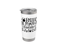 Foster è il mio secondo divertente animale da compagnia preferito con la parola F Bicchiere termico in acciaio inox doppia parete