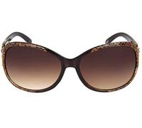 Foster Grant Occhiali da sole da donna, colore marrone scuro trasparente