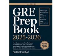 Foster Greenhal GRE Prep Book 2025-2026: Your Blueprint to a Top-Tie (Tascabile)