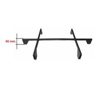 Foster Griglia a croce In ghisa nera satinata 2 Fuochi cm.41,5 X 22,5 alta 4 Cm