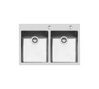 Foster KE Filotop 2269050- -2269 050 - Lavello 2 vasche inox spazzolato - - Su ordinazione in 2 settimane