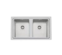 Foster 2283 050 2283050 Lavello incasso semifilo cm. 87 - acciaio spazzolato 2 vasche