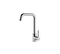 Foster Ks Cromato New - 8485002 Miscelatore Lavello | monocomando, Canna girevole e bocca estraibile, Canna girevole, Base d'appoggio 50 mm