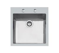 Foster Lavello 2265050 Ke filotop 1 vasca cm 56 x 52 inox