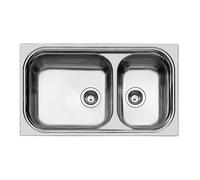 Foster 1562 002 1562002 Lavello incasso cm. 86 - acciaio spazzolato con vasca grande a sinistra