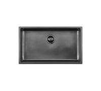 FOSTER Vasca filotop/sopratop 750x440 mm, KE R15 Gun Metal in versione vintage, Base 80 cm - 2157 086