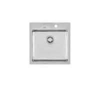 Foster Lavello a una vasca 2264 050 finitura acciaio inox da 51x52 cm