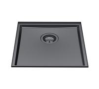 Foster Lavello a una vasca 5554 346 finitura acciaio PVD gun metal da 43x43 cm