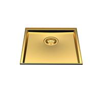 Foster Lavello a una vasca 5554 349 finitura acciaio PVD gold da 43x43 cm