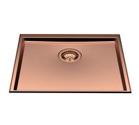 Foster Lavello a una vasca 5555 248 finitura acciaio PVD copper da 54.6x44.6 cm