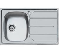 FOSTER Lavello Cucina 1 Vasca Incasso con Gocciolatoio Dx Larghezza 79 cm materiale Acciaio Inox Finitura Spazzolata - S1000 1179562