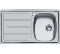 1186561 - Lavello cucina 1 vasca, con gocciolatoio, 86x50 cm, Inox