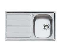 FOSTER lavello da incasso SERIE 1000 1 vasca + gocciolatoio a sinistra