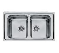 FOSTER lavello da incasso SERIE KS 2 vasche 86 x 50 cm