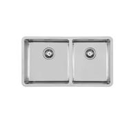 Foster Lavello due vasche 2206 850 finitura acciaio inox da 82x45 cm