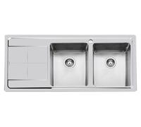FOSTER Lavello KE, 117,3X51,3cm, Semifilotop,Vasche a dx, Acciaio Satinato- 2222051