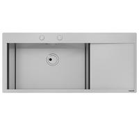 Foster Lavello New Wave, 116x52cm, Sopratop/Filotop, Vasca a sx, Acciaio Satinato- 1416002