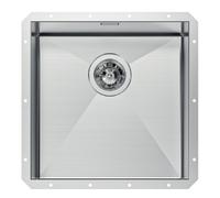 FOSTER Lavello Quadra 1 Vasca sottotop 40x40 cm, Acciaio satinato - 1214 850
