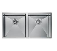 Foster Lavello a due vasche 1221 850 finitura acciaio inox da 84x44 cm - VOUCHER 18% NEL CARRELLO VALIDO FINO AL 10/10