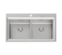 FOSTER Lavello Stripe, 87,3x51,3cm, Semifilotop, Acciaio Satinato- 4502050