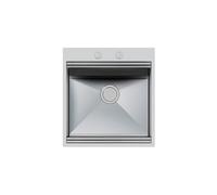 Foster Lavello una vasca 1011 050 finitura acciaio inox da 51.8x56 cm