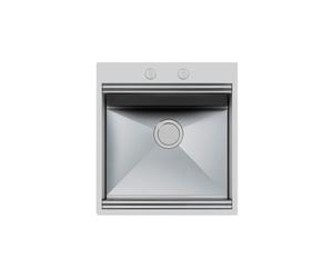 Foster Lavello una vasca 1011 050 finitura acciaio inox da 51.8x56 cm