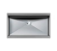 Foster Lavello a una vasca 1014 850 finitura acciaio inox da 83.8x50 cm