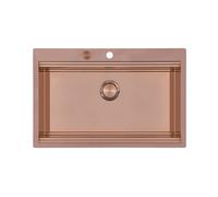 Foster Lavello una vasca 1034 058 finitura acciaio PVD copper da 80.6x52 cm