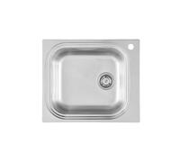 Foster 1511 002 Lavello incasso cm. 59 - acciaio spazzolato 1 vasca con scarico a destra