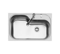Foster Lavello una vasca 1579 660 finitura acciaio inox da 79x50 cm