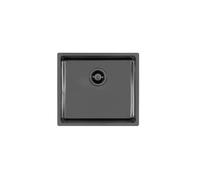 Foster Lavello una vasca 2154 056 finitura acciaio PVD gun metal da 49x44 cm