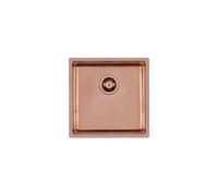 Foster Lavello una vasca 2156 858 finitura acciaio PVD copper da 44x44 cm