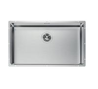 Foster Lavello una vasca 2157 840 finitura acciaio inox da 75x44 cm