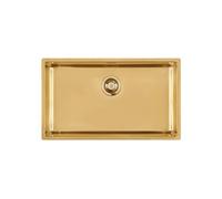 Foster 2157859 KE Gold Lavello sottotop - cm 75 - acciaio PDV oro 1 vasca 71x40