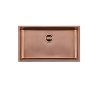 Foster Lavello una vasca 2157 888 finitura acciaio PVD copper da 75x44 cm