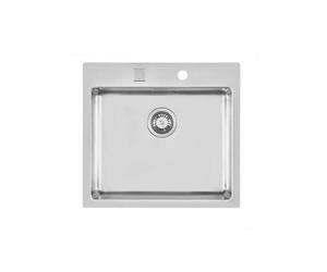 Foster Lavello una vasca 2265 050 finitura acciaio inox da 56x52 cm