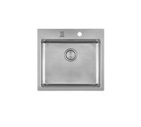 Foster Lavello una vasca 2265 080 finitura acciaio inox da 56x52 cm