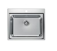 Foster Lavello una vasca 3217 000 finitura acciaio inox da 59x50 cm