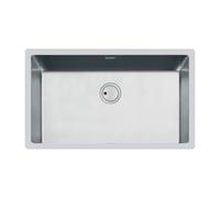 Foster Lavello una vasca 3357 050 finitura acciaio inox da 75x44 cm