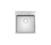 FOSTER Lavello 1 vasca 460x520 mm, modello S4001, Base 45 cm, Acciaio satinato, sopratop/filotop - 3363 050