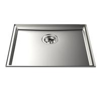 Foster Lavello una vasca 5555 240 finitura acciaio inox da 54.6x44.6 cm
