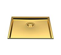Foster Lavello una vasca 5555 249 finitura acciaio PVD gold da 54.6x44.6 cm