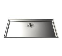 Foster Lavello una vasca 5557 340 finitura acciaio inox da 74x43 cm