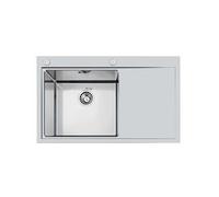 Foster 1250 052 1250052 Lavello incasso filotop cm. 86 - acciaio spazzolato 1 vasca a sinistra