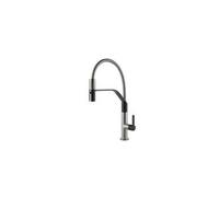 Foster Milanello Inox Satinato - 8425100 Miscelatore Lavello | Estraibile, inox satinato, leva laterale