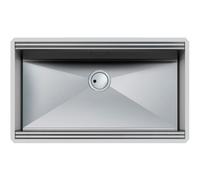 Foster Lavello a una vasca 1014 850 finitura acciaio inox da 83.8x50 cm