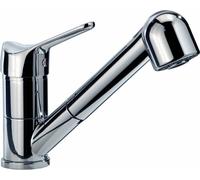 Foster Miscelatore monocomando con canna girevole ed estraibile 8449 500 finitura ottone cromato