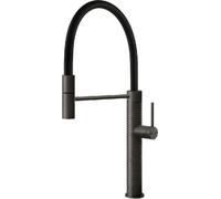 Foster Miscelatore monocomando con canna girevole e snodabile 8424 856 finitura acciaio PVD gun metal