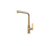 Foster Miscelatore monocomando con canna girevole ed estraibile 8498 855 finitura ottone PVD brandy